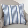 Blue Coastal Stripe Pillow-Kirkland's Home Fashion