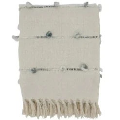 Blue Dotted Fringe Throw Blanket-Kirkland's Home Hot