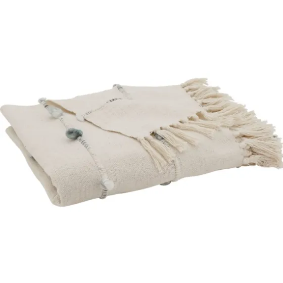 Blue Dotted Fringe Throw Blanket-Kirkland's Home Hot