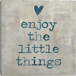 Blue Enjoy The Little Things Wall Plaque-Kirkland's Home Cheap
