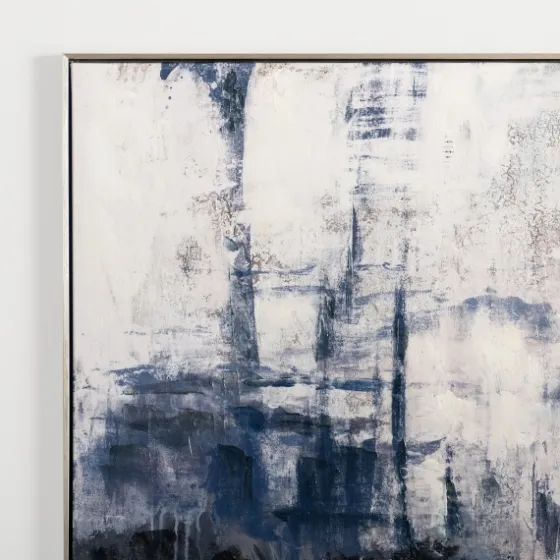 Blue Era Abstract I Framed Canvas Art Print-Kirkland's Home Cheap