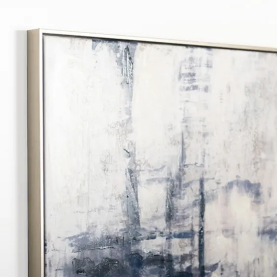 Blue Era Abstract I Framed Canvas Art Print-Kirkland's Home Cheap