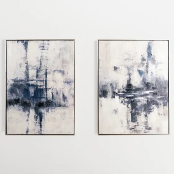 Blue Era Abstract Ii Framed Canvas Art Print-Kirkland's Home Shop