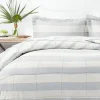 Blue Faded Stripe 3-Pc. Queen Comforter Set-Kirkland's Home Best Sale