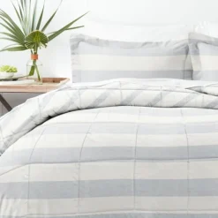 Blue Faded Stripe 3-Pc. Queen Comforter Set-Kirkland's Home Best Sale