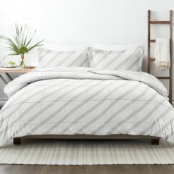 Blue Faded Stripe 3-Pc. Queen Comforter Set-Kirkland's Home Best Sale