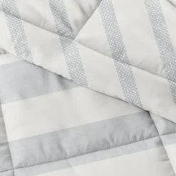 Blue Faded Stripe 3-Pc. Queen Comforter Set-Kirkland's Home Best Sale