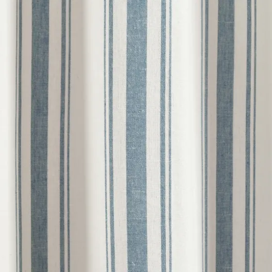 Blue Farmhouse Stripe Curtain Panels, Set Of 2-Kirkland's Home Discount