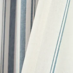 Blue Farmhouse Stripe Curtain Panels, Set Of 2-Kirkland's Home Discount