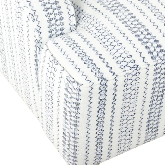 Blue Farmhouse Stripe Swoop Accent Chair-Kirkland's Home Outlet
