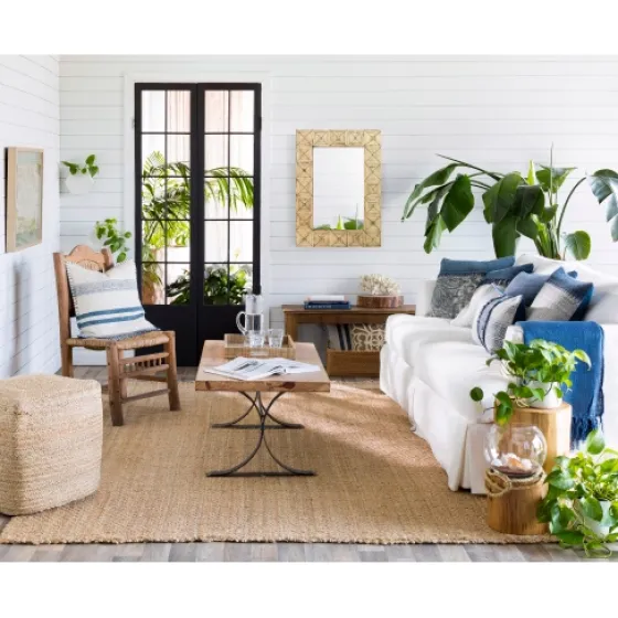 Blue Feather Fill Pillow-Kirkland's Home Outlet