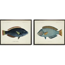 Blue Fish Framed Art Prints, Set Of 2-Kirkland's Home Store