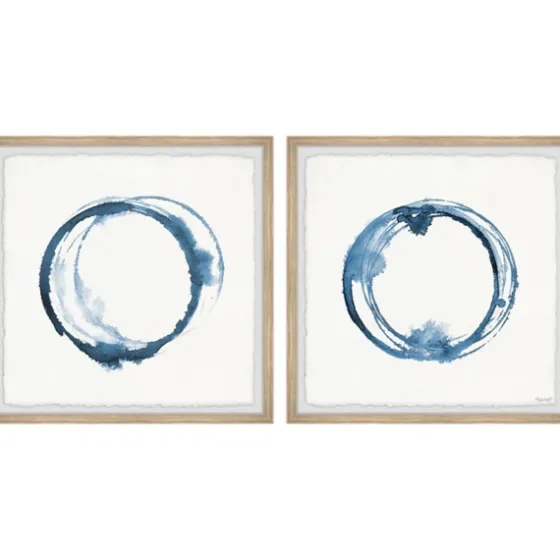 Blue Flash Framed Art Prints, Set Of 2-Kirkland's Home Store
