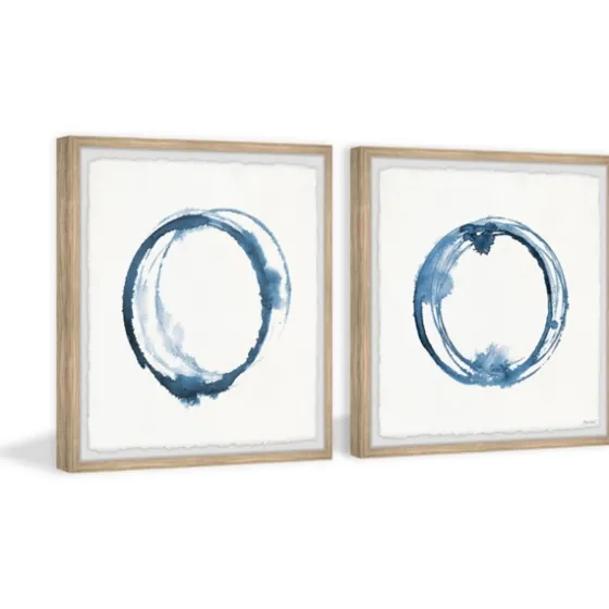 Blue Flash Framed Art Prints, Set Of 2-Kirkland's Home Store