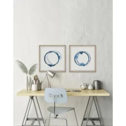 Blue Flash Framed Art Prints, Set Of 2-Kirkland's Home Store