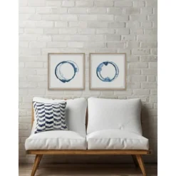 Blue Flash Framed Art Prints, Set Of 2-Kirkland's Home Store