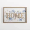 Blue Floral Home Wall Plaque-Kirkland's Home Outlet
