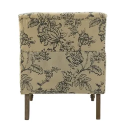 Blue Floral Nailhead Trim Upholstered Accent Chair-Kirkland's Home Outlet