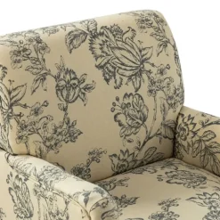 Blue Floral Nailhead Trim Upholstered Accent Chair-Kirkland's Home Outlet
