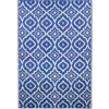 Blue Geometric Floral Outdoor Area Rug, 4X6-Kirkland's Home Hot