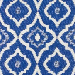 Blue Geometric Floral Outdoor Area Rug, 4X6-Kirkland's Home Hot