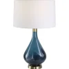 Blue Glass Teardrop Table Lamp-Kirkland's Home Online