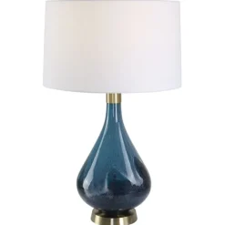 Blue Glass Teardrop Table Lamp-Kirkland's Home Online