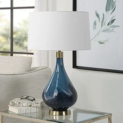 Blue Glass Teardrop Table Lamp-Kirkland's Home Online