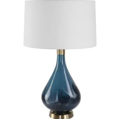 Blue Glass Teardrop Table Lamp-Kirkland's Home Online