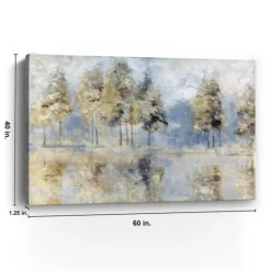 Blue Golden Forest Giclee Canvas Art Print-Kirkland's Home Flash Sale