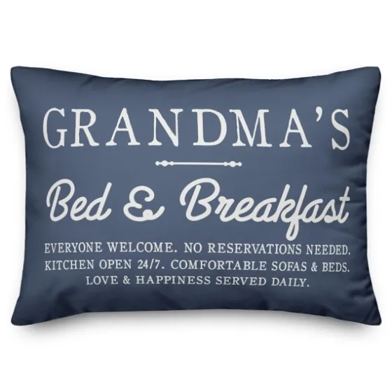 Blue Grandma'S Bed And Breakfast Accent Pillow-Kirkland's Home Best Sale