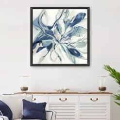 Blue Halcyon Framed Canvas Art Print-Kirkland's Home Online
