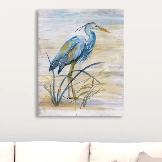 Blue Heron Giclee Canvas Art Print-Kirkland's Home Cheap