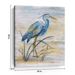 Blue Heron Giclee Canvas Art Print-Kirkland's Home Cheap