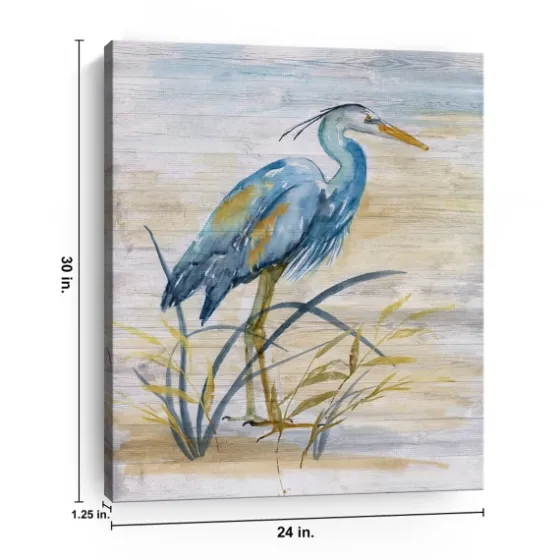 Blue Heron Giclee Canvas Art Print-Kirkland's Home Cheap