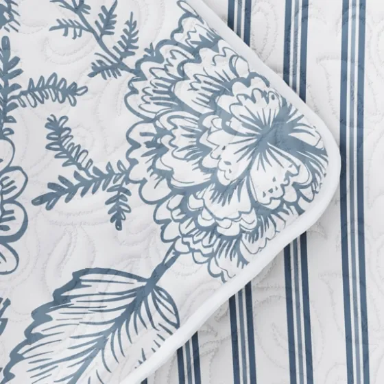 Blue Jacobean Reversible 2-Pc. Twin Quilt Set-Kirkland's Home Store
