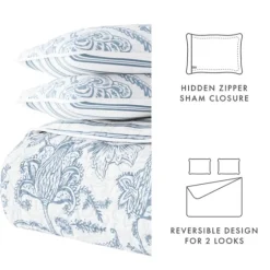 Blue Jacobean Reversible 2-Pc. Twin Quilt Set-Kirkland's Home Store