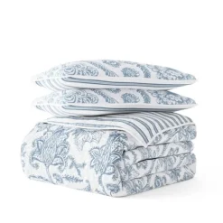 Blue Jacobean Reversible 3-Pc. King Quilt Set-Kirkland's Home Cheap