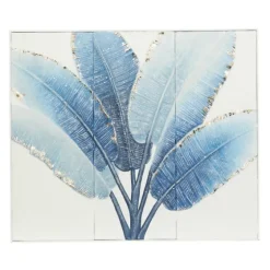 Blue Leaves Coastal Metal Art Print-Kirkland's Home Best