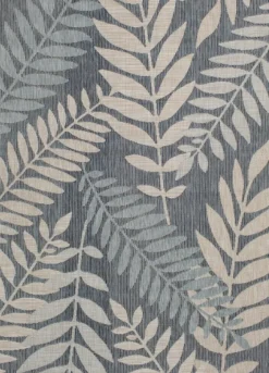 Blue Malibu Leafy Outdoor Area Rug, 7X10-Kirkland's Home Discount