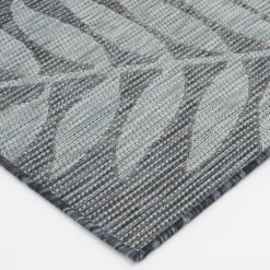 Blue Malibu Leafy Outdoor Area Rug, 7X10-Kirkland's Home Discount