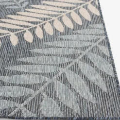 Blue Malibu Leafy Outdoor Area Rug, 7X10-Kirkland's Home Discount