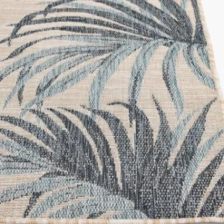 Blue Malibu Palms Outdoor Area Rug, 7X9-Kirkland's Home Flash Sale