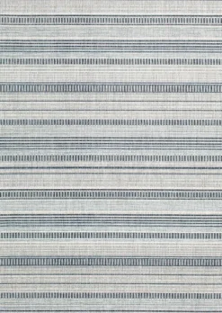 Blue Malibu Stripes Outdoor Area Rug, 7X10-Kirkland's Home Cheap