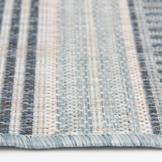 Blue Malibu Stripes Outdoor Area Rug, 7X10-Kirkland's Home Cheap
