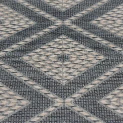 Blue Malibu Woven Diamond Outdoor Area Rug, 7X9-Kirkland's Home Store