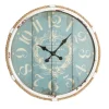 Blue Metal And Rope Wall Clock-Kirkland's Home Sale