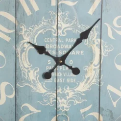 Blue Metal And Rope Wall Clock-Kirkland's Home Sale