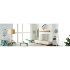 Blue Metal And Rope Wall Clock, 17 In.-Kirkland's Home Shop