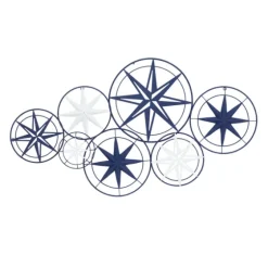 Blue Metal Layered Star Plates Wall Plaque-Kirkland's Home Outlet